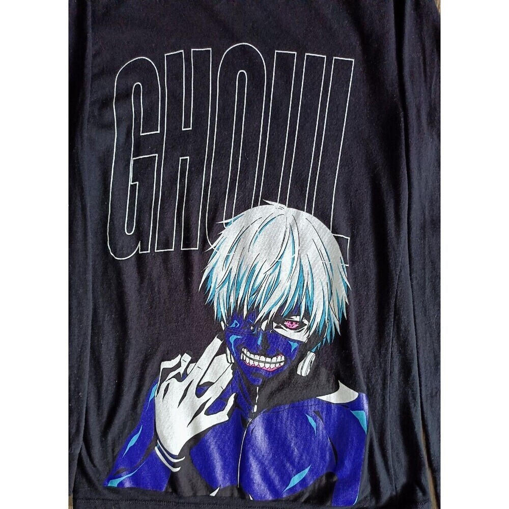 Tokyo Ghoul Ken Kaneki T-Shirt Men's Small Black Long Sleeve - Picture 2 of 11